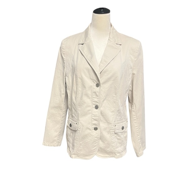 Frank Walder Chic Women's Cream Blazer - Picture 1 of 9